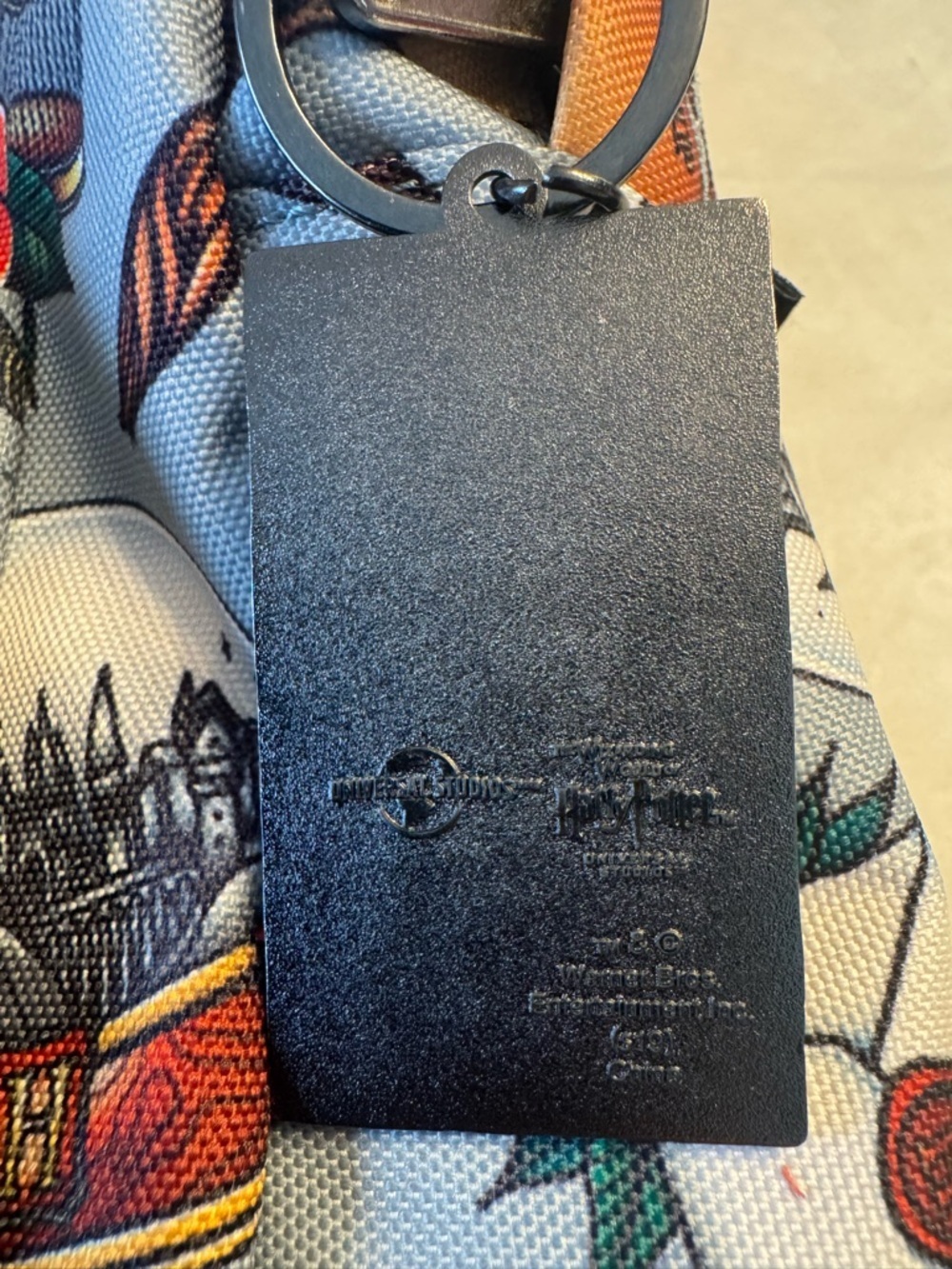 Loungefly Harry Potter Relics Tattoo Backpack & Universal Studios Keychain! - Picture 12 of 12